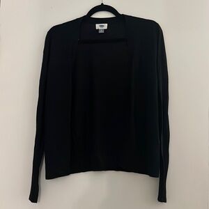 Old‎ Navy long sleeve open cardigan - Black